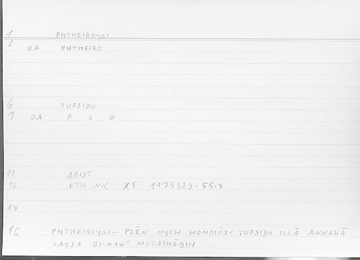 Filecard Arist.Eth-Nic.11545