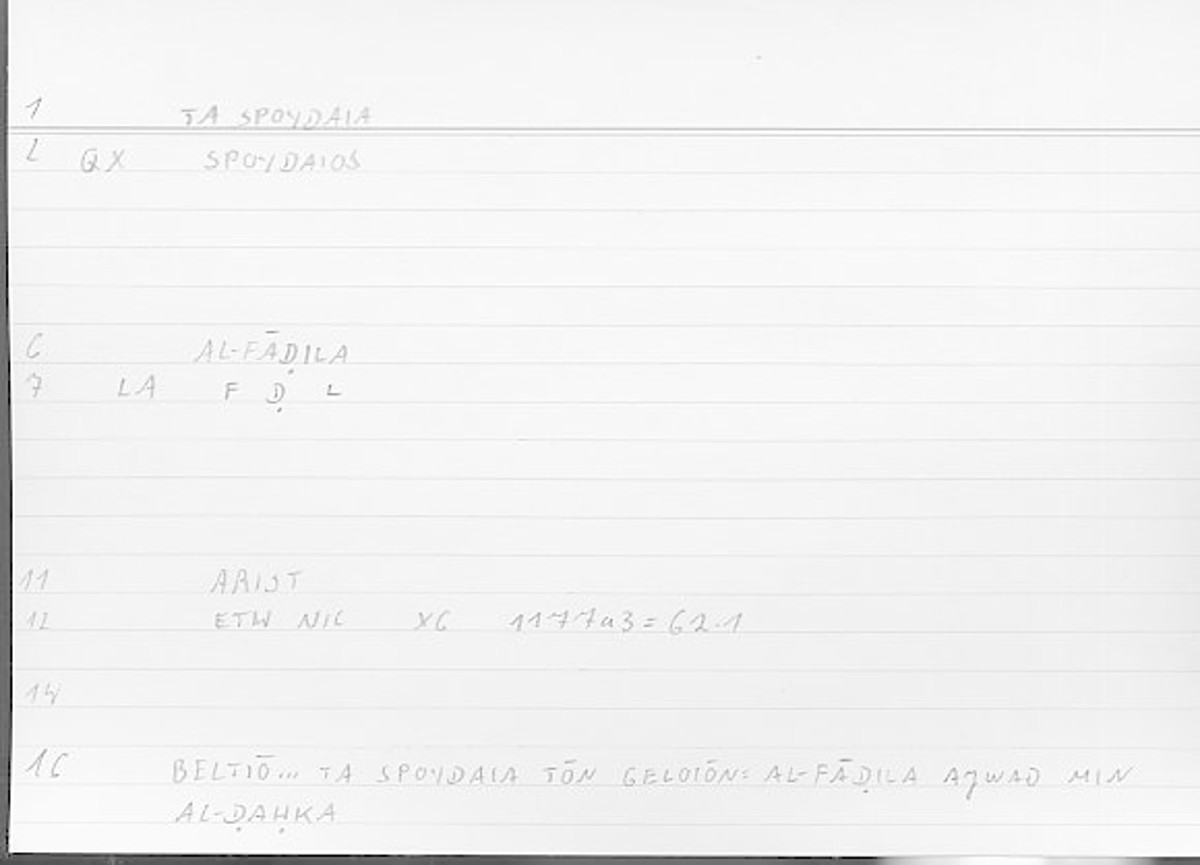 Filecard Arist.Eth-Nic.11563