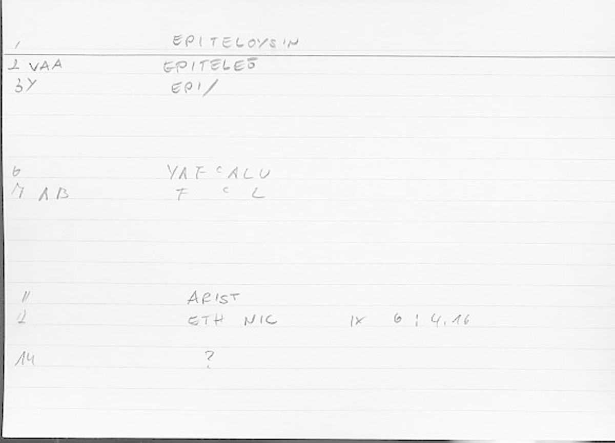 Filecard Arist.Eth-Nic.11575