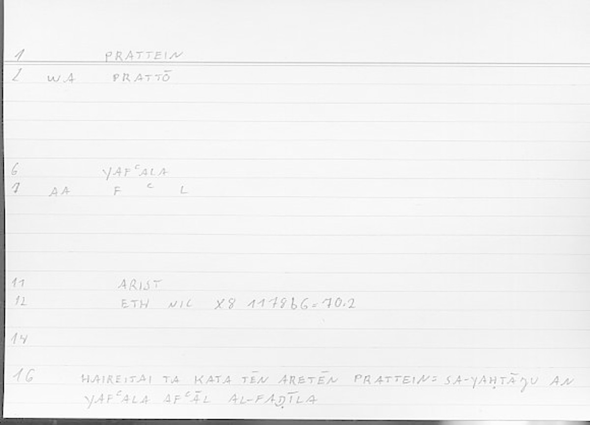 Filecard Arist.Eth-Nic.11590