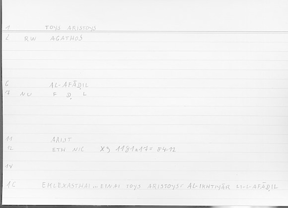 Filecard Arist.Eth-Nic.11595