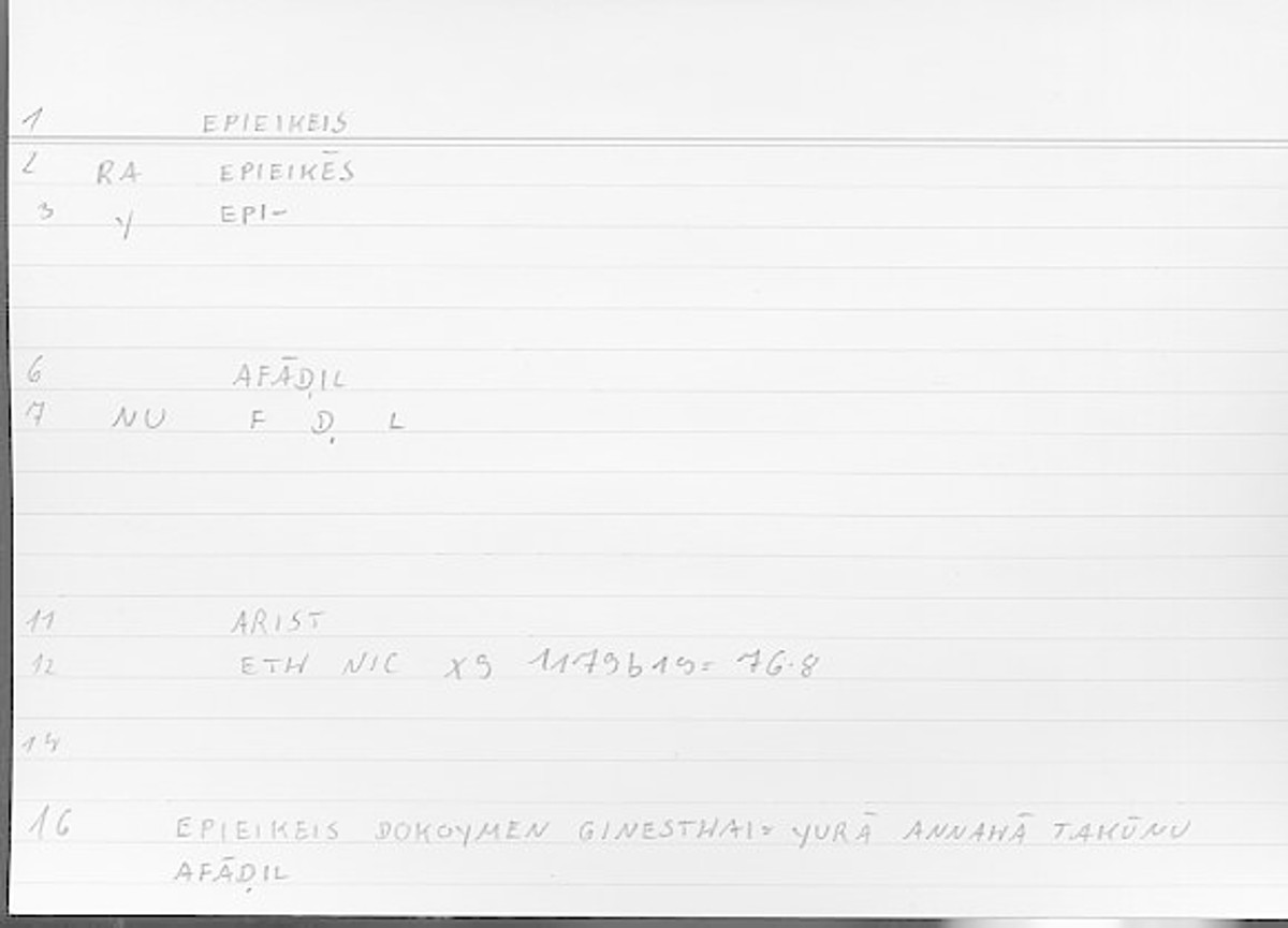 Filecard Arist.Eth-Nic.11628