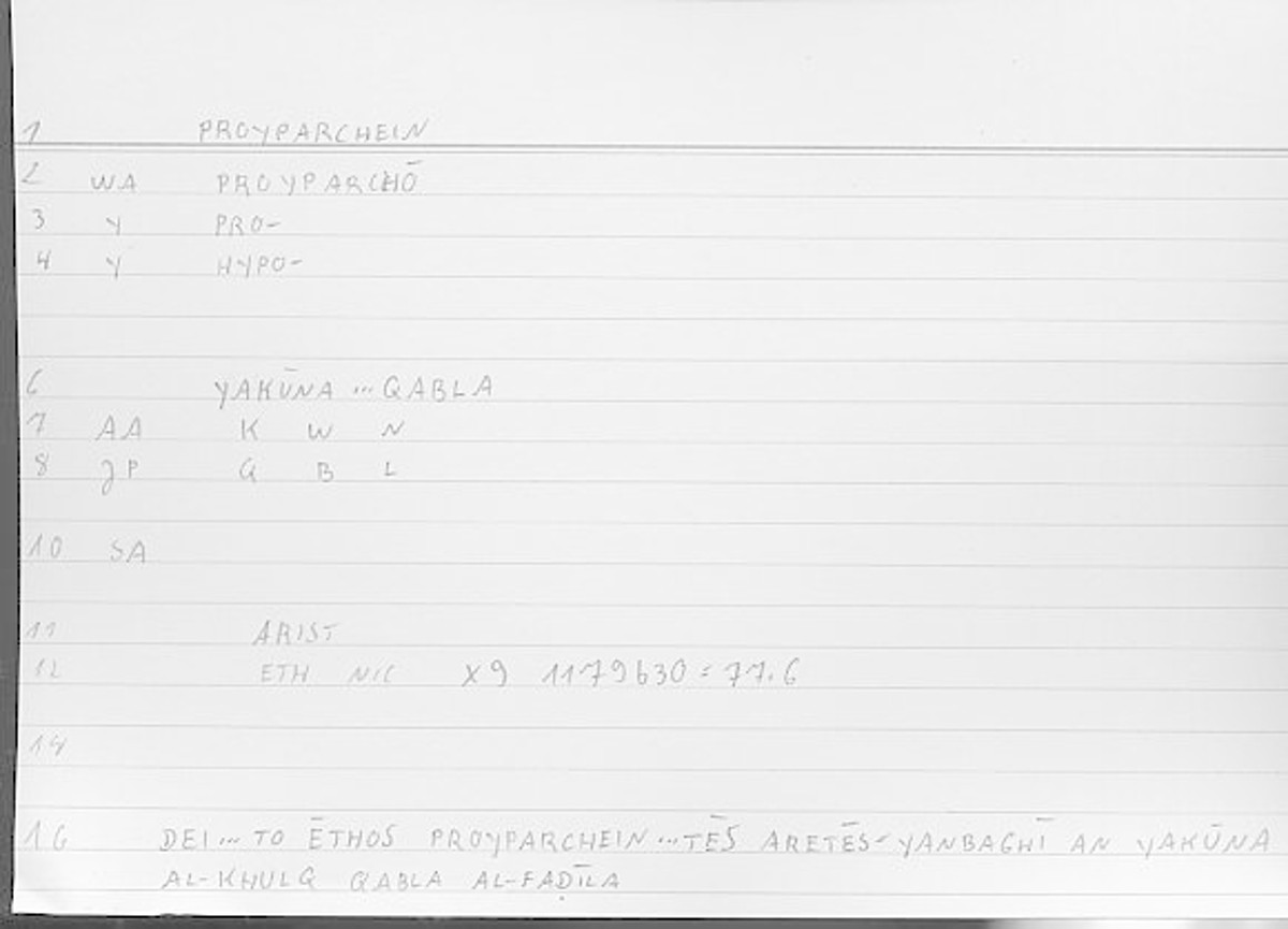 Filecard Arist.Eth-Nic.11630