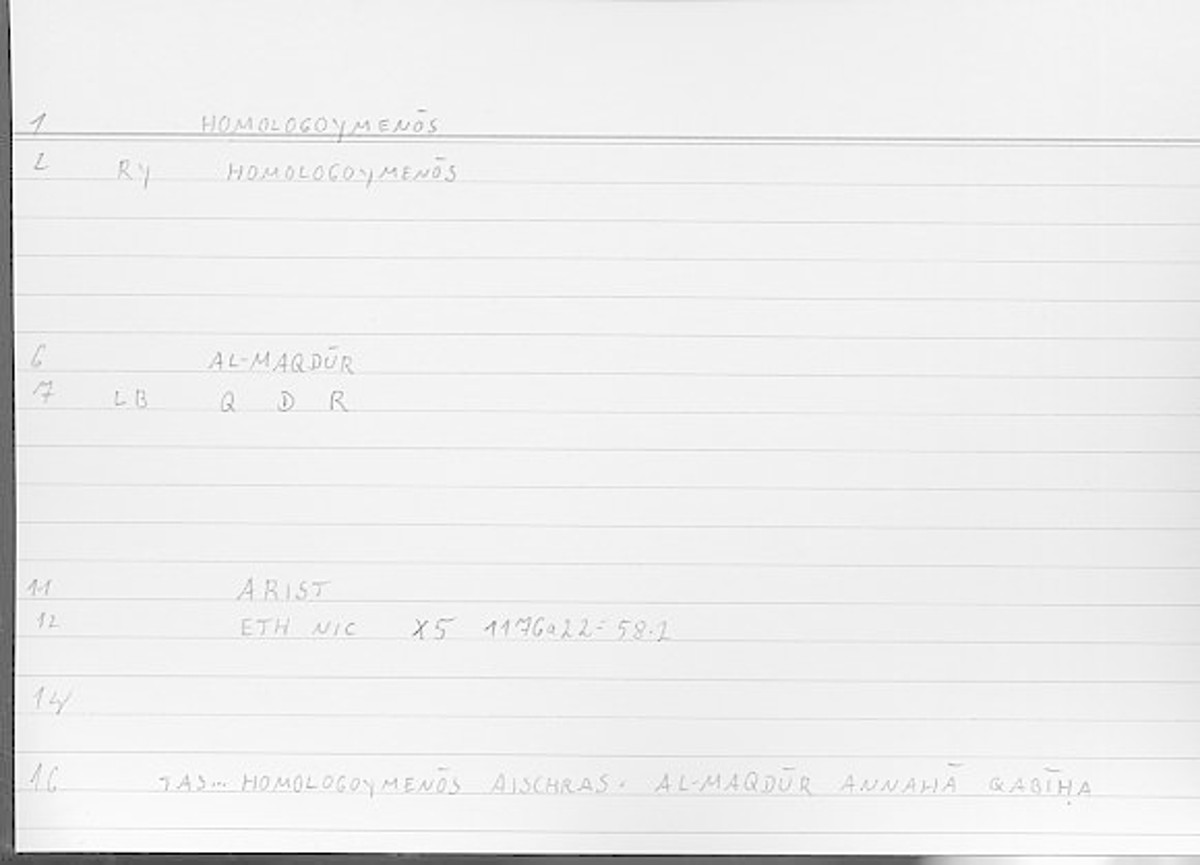 Filecard Arist.Eth-Nic.11651
