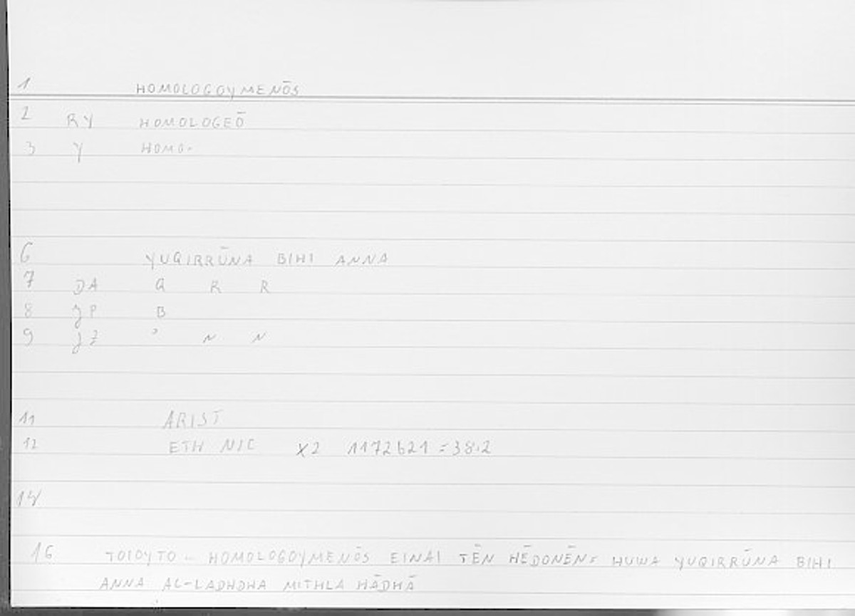 Filecard Arist.Eth-Nic.11660