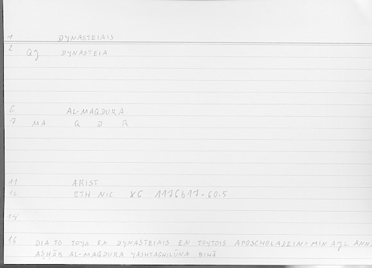 Filecard Arist.Eth-Nic.11668
