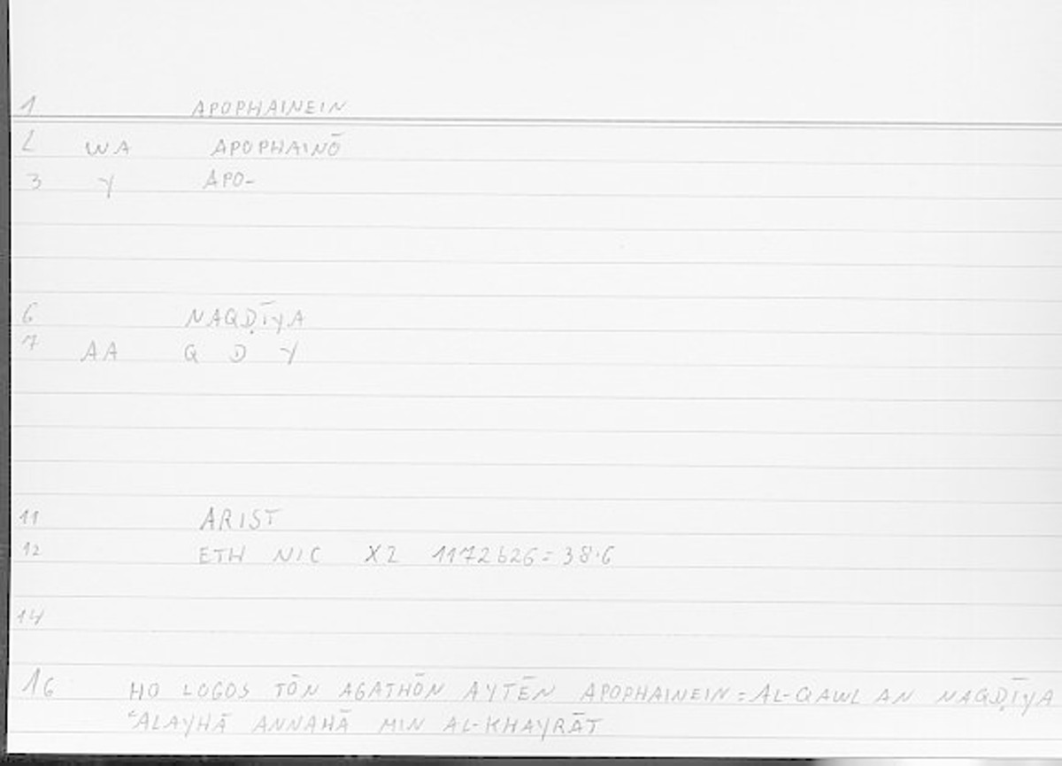 Filecard Arist.Eth-Nic.11679