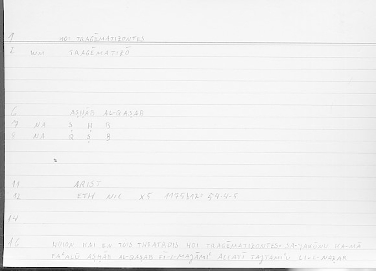 Filecard Arist.Eth-Nic.11683