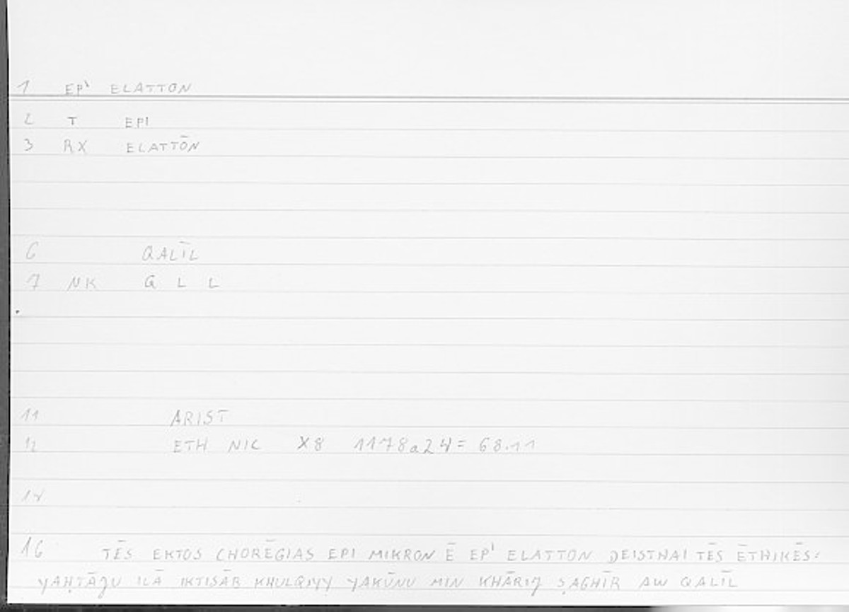 Filecard Arist.Eth-Nic.11692