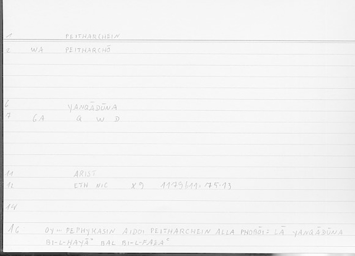 Filecard Arist.Eth-Nic.11709