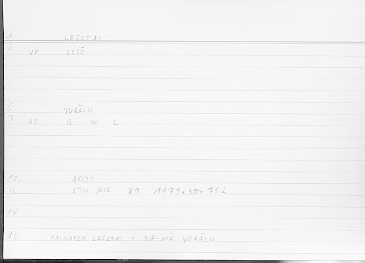 Filecard Arist.Eth-Nic.11720