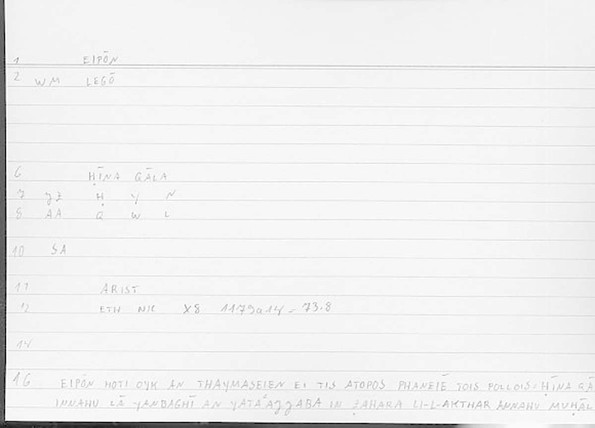 Filecard Arist.Eth-Nic.11732