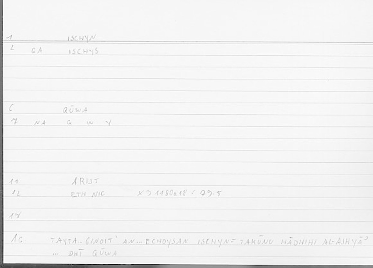 Filecard Arist.Eth-Nic.11756