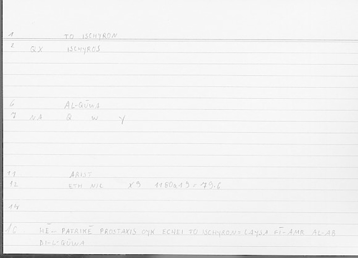 Filecard Arist.Eth-Nic.11757