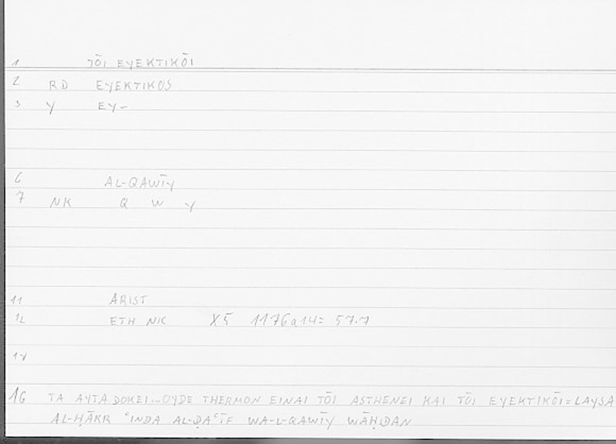 Filecard Arist.Eth-Nic.11761