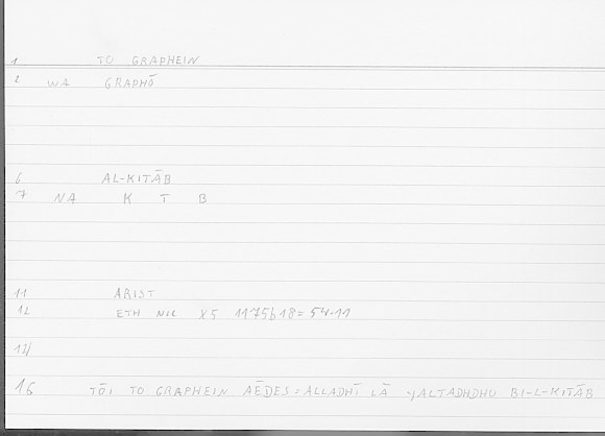 Filecard Arist.Eth-Nic.11766