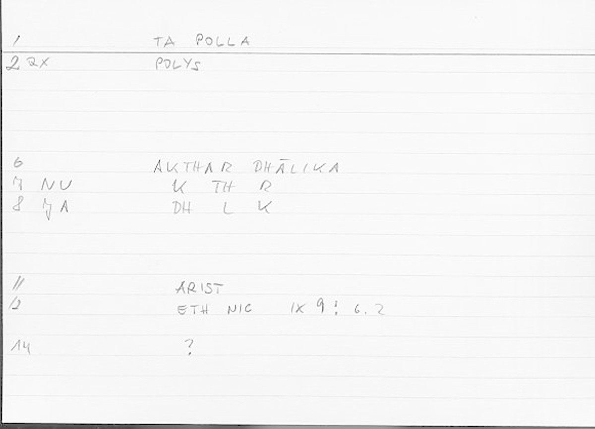 Filecard Arist.Eth-Nic.11775