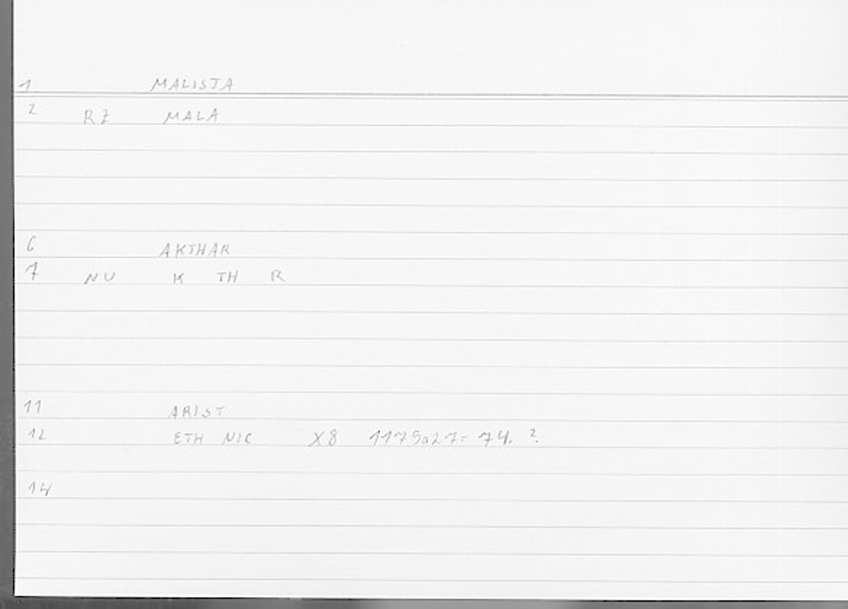 Filecard Arist.Eth-Nic.11795