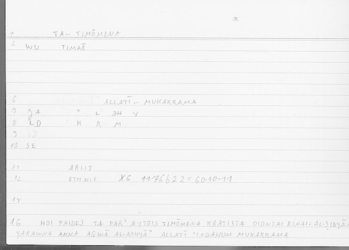 Filecard Arist.Eth-Nic.11813