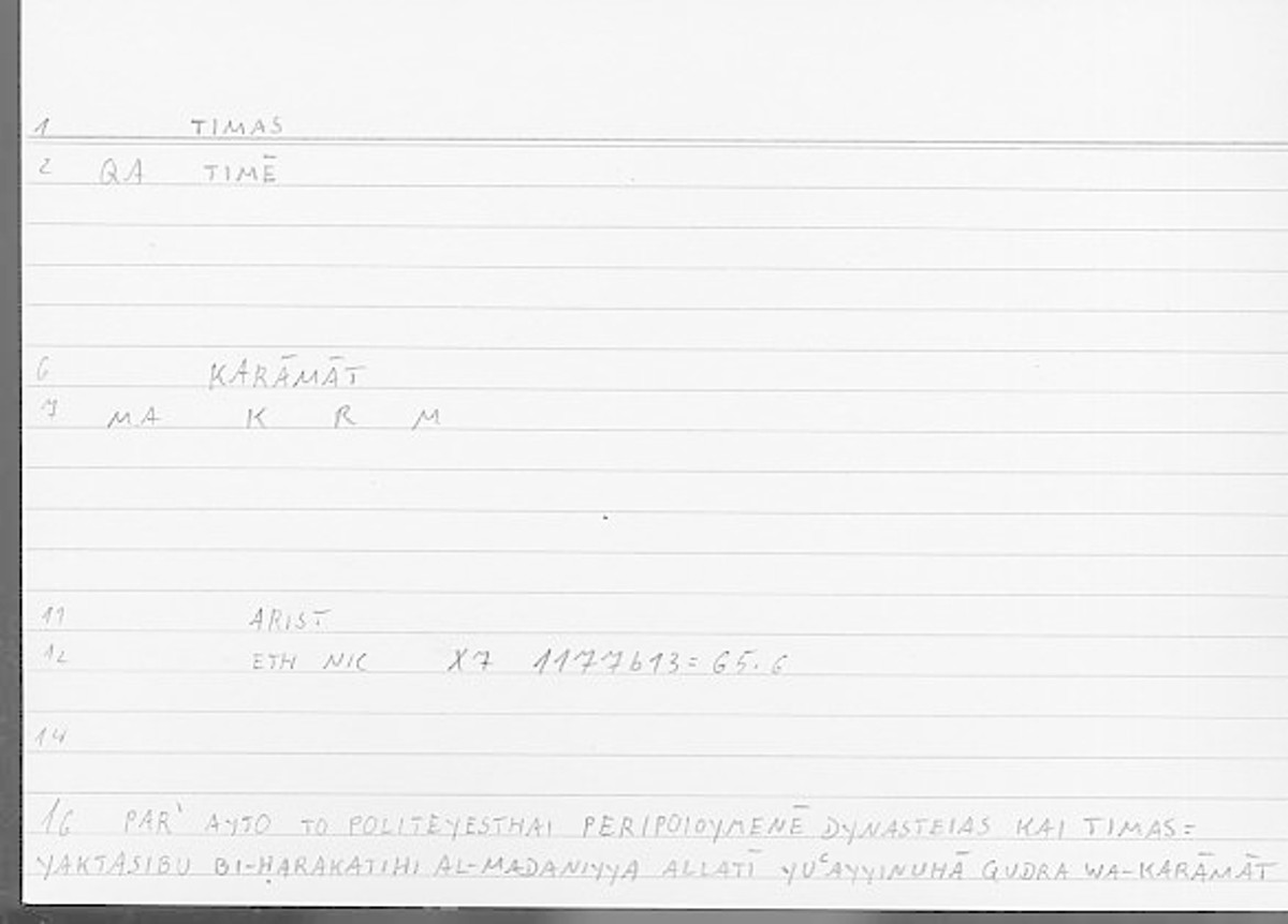 Filecard Arist.Eth-Nic.11814