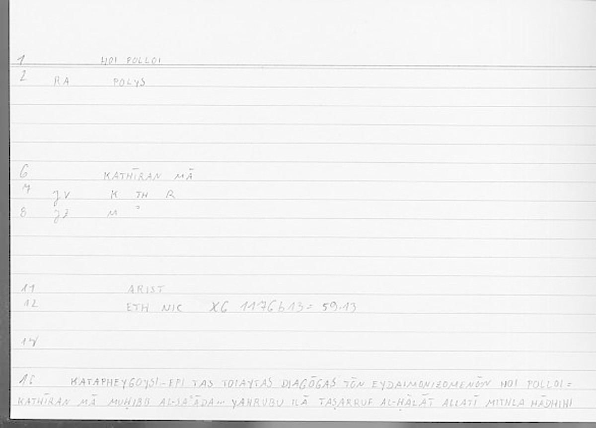 Filecard Arist.Eth-Nic.11816