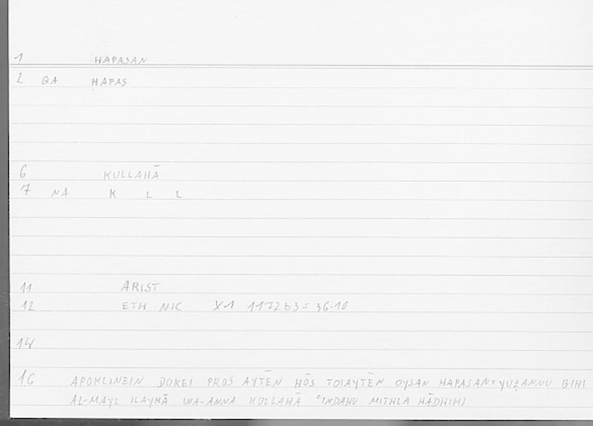 Filecard Arist.Eth-Nic.11844