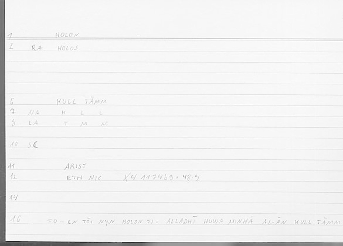 Filecard Arist.Eth-Nic.11854