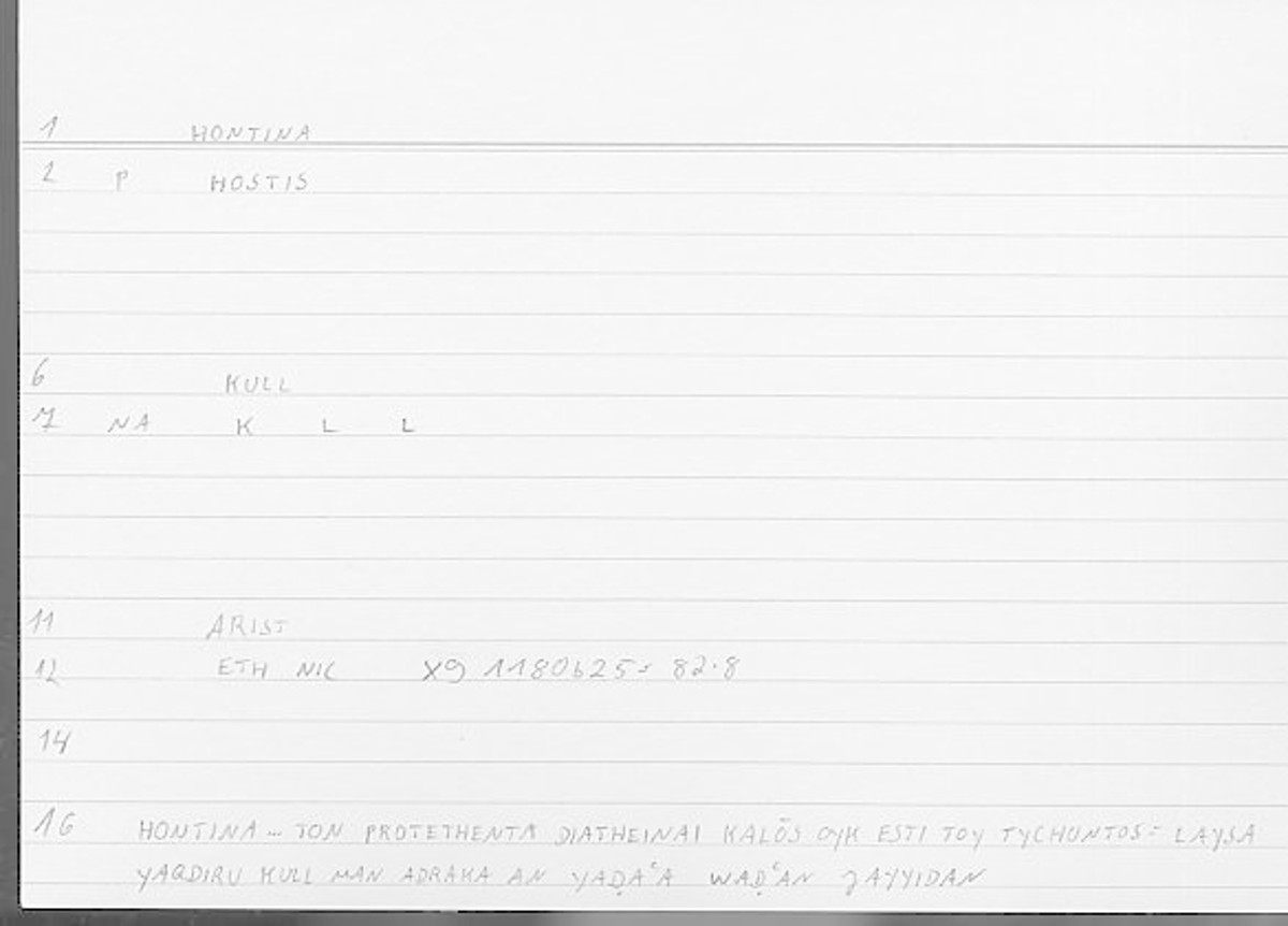 Filecard Arist.Eth-Nic.11856
