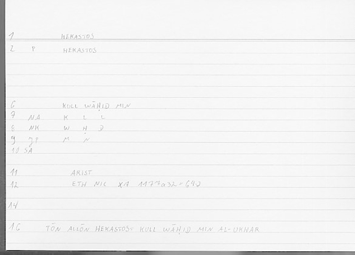 Filecard Arist.Eth-Nic.11861