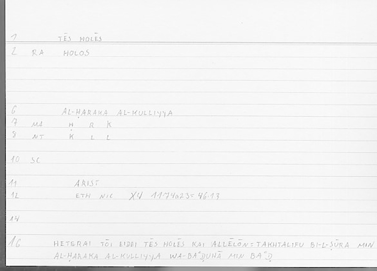 Filecard Arist.Eth-Nic.11864