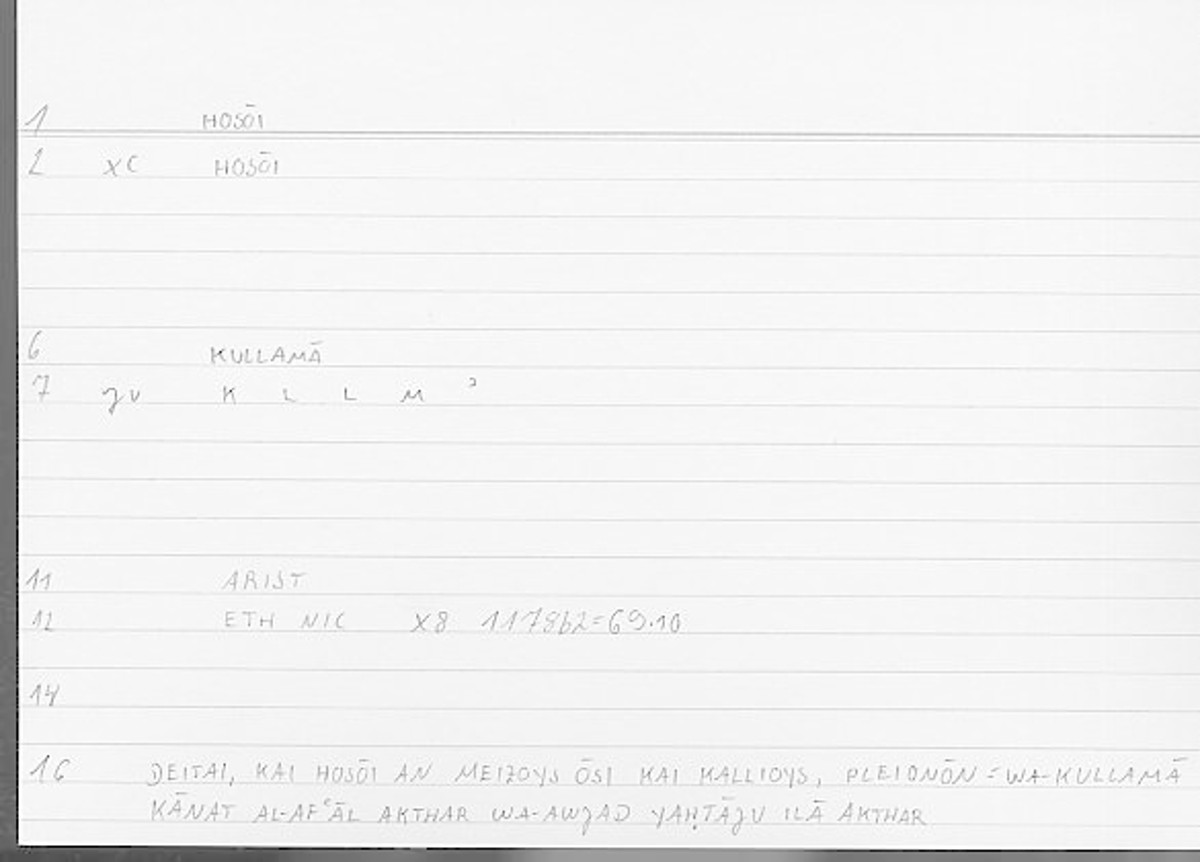 Filecard Arist.Eth-Nic.11870