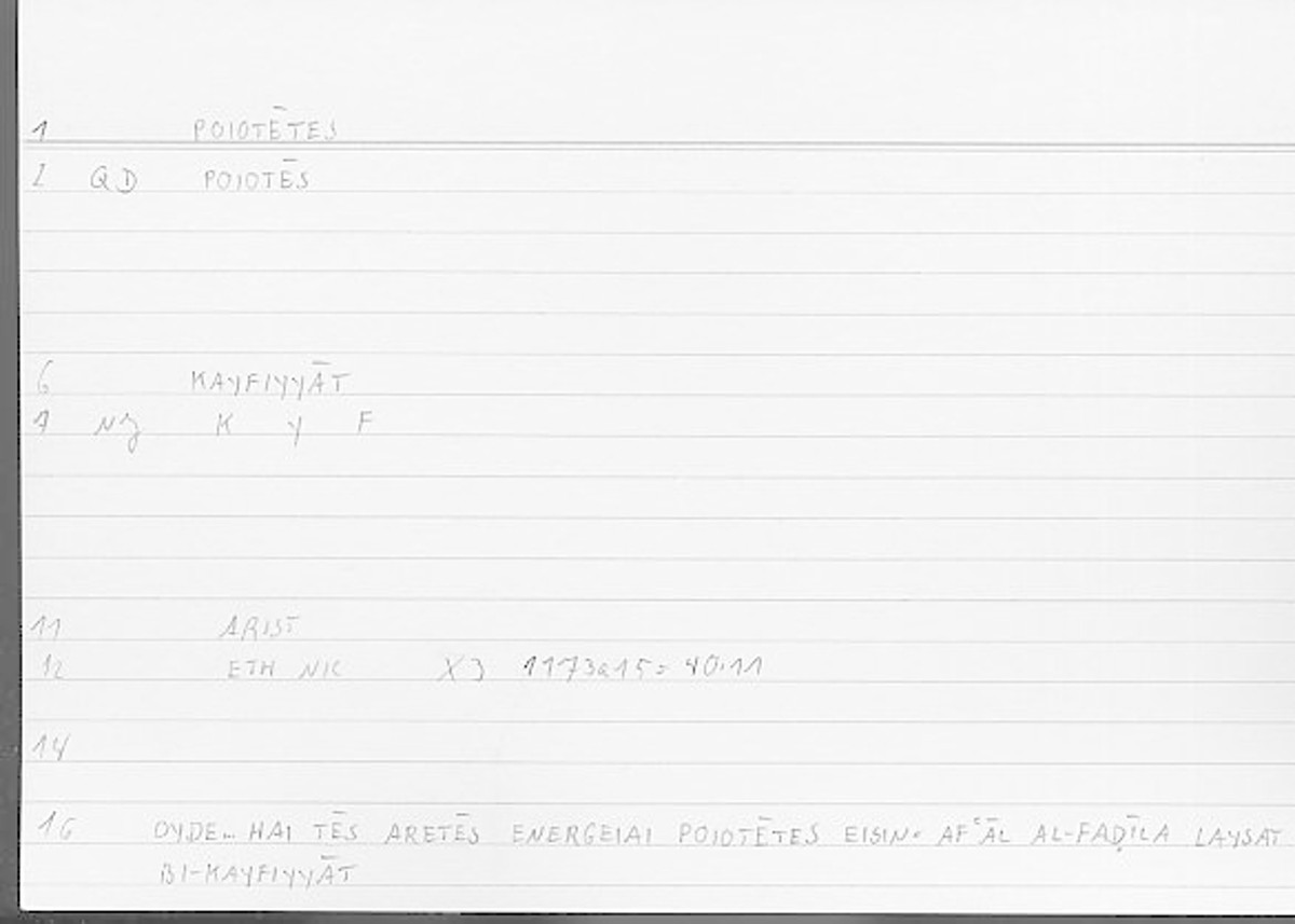 Filecard Arist.Eth-Nic.11890