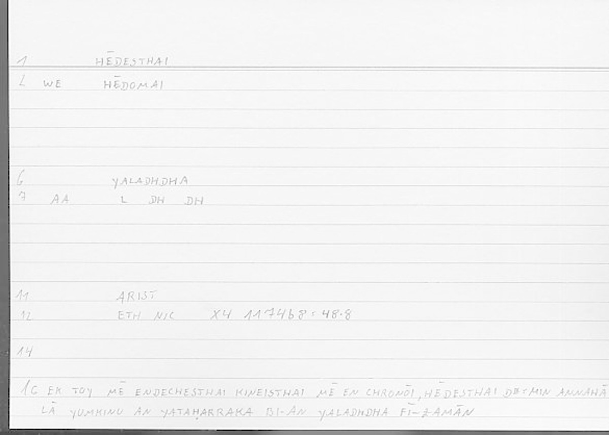 Filecard Arist.Eth-Nic.11902