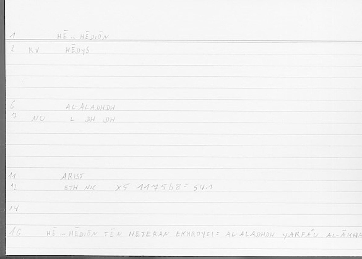 Filecard Arist.Eth-Nic.11912