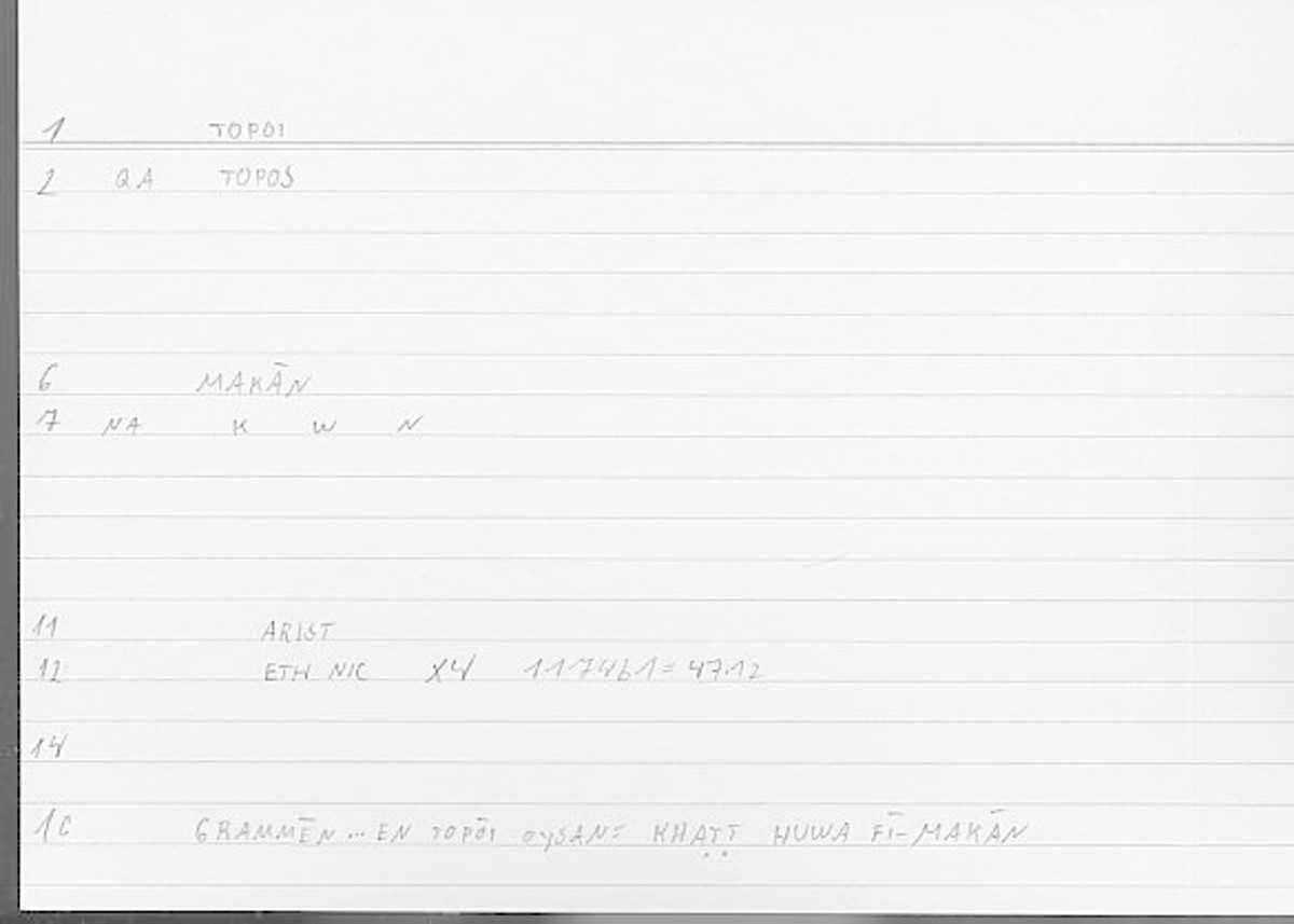 Filecard Arist.Eth-Nic.11916