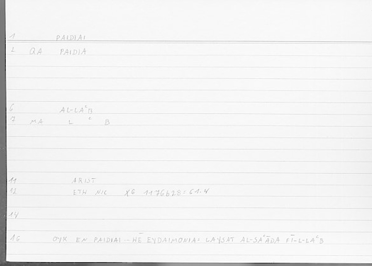 Filecard Arist.Eth-Nic.11922