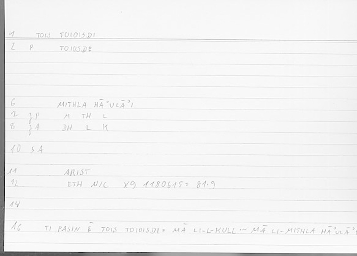 Filecard Arist.Eth-Nic.11950