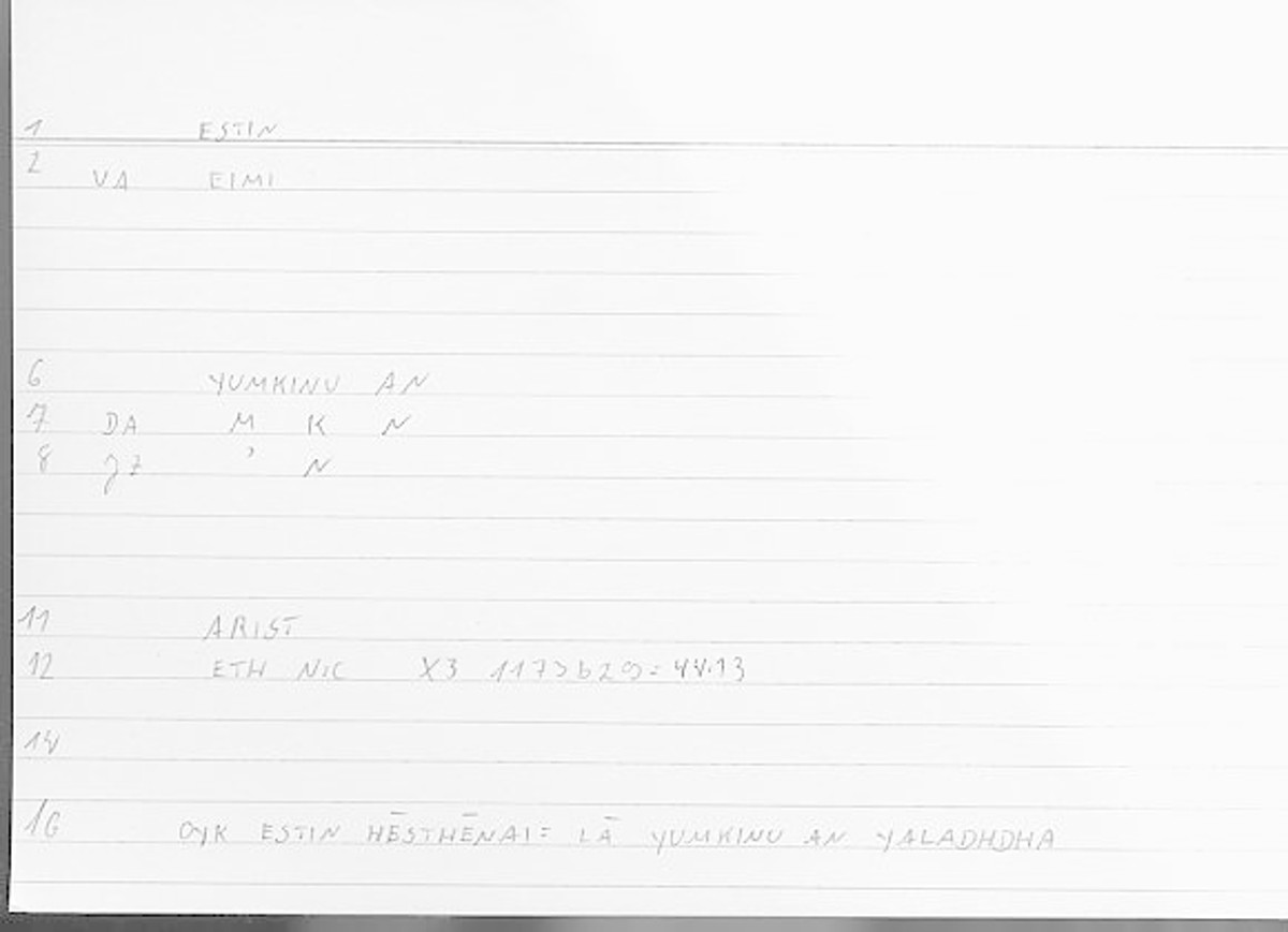 Filecard Arist.Eth-Nic.11988