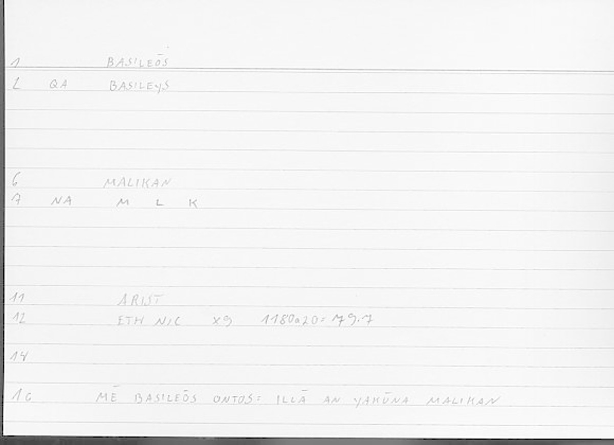 Filecard Arist.Eth-Nic.12007
