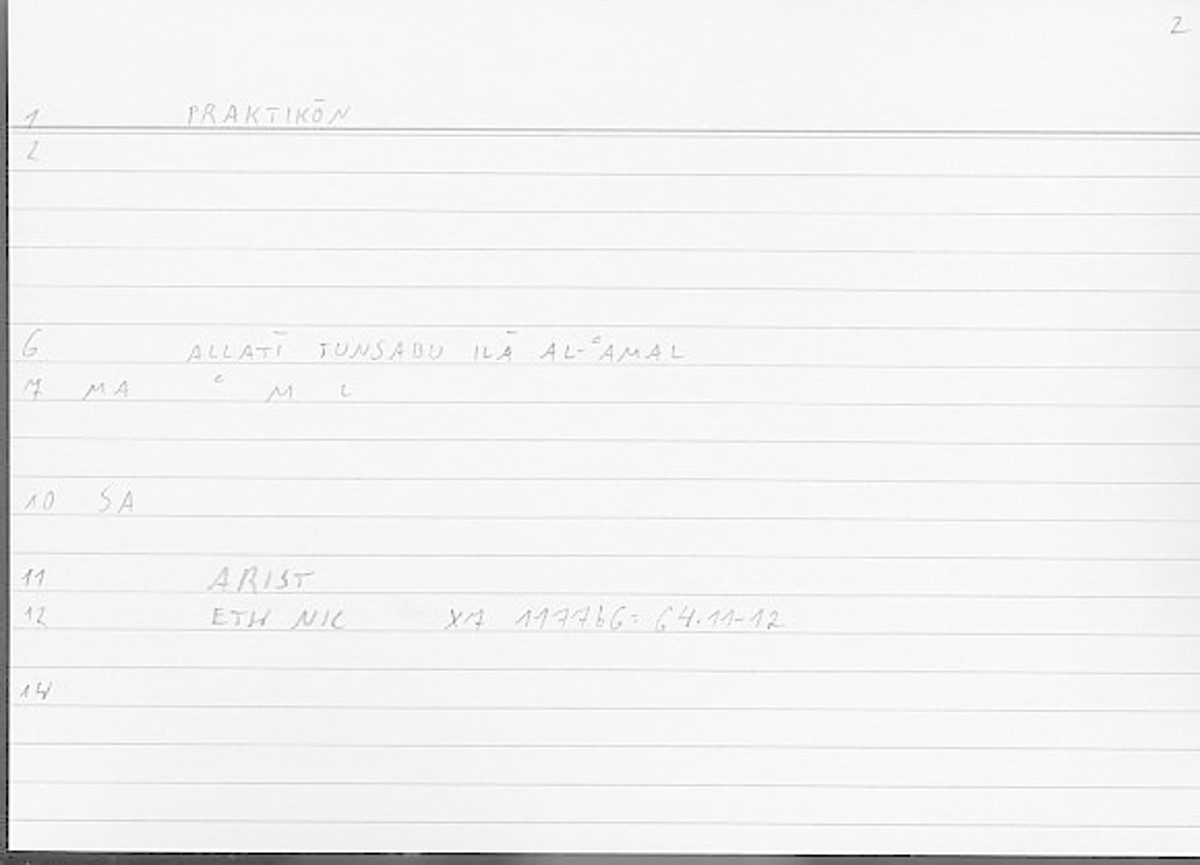 Filecard Arist.Eth-Nic.12042