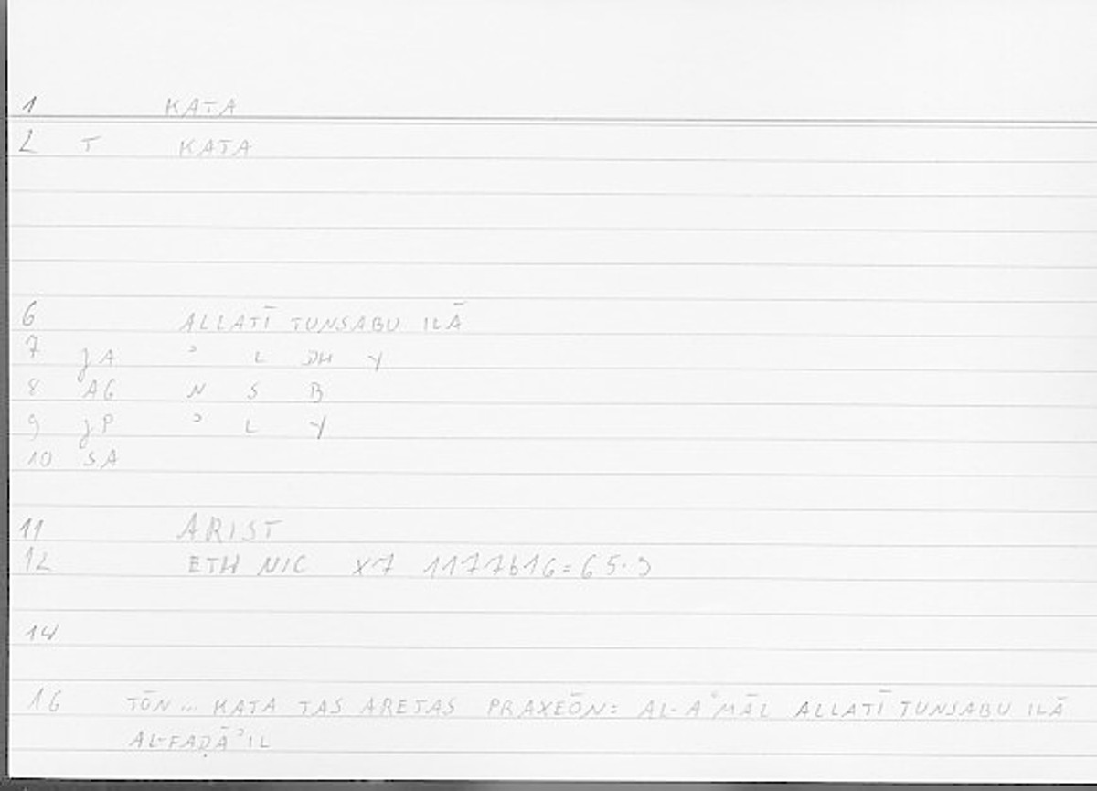 Filecard Arist.Eth-Nic.12047