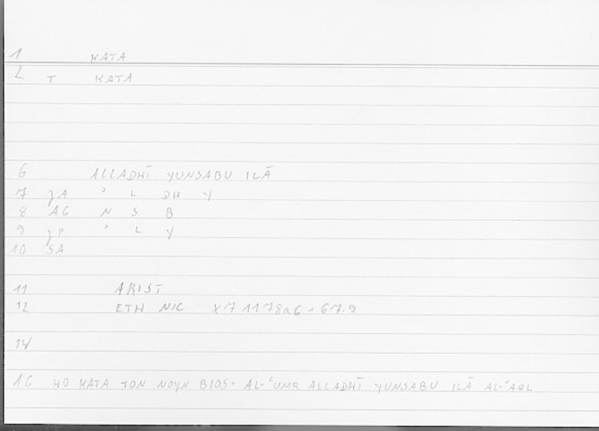 Filecard Arist.Eth-Nic.12051