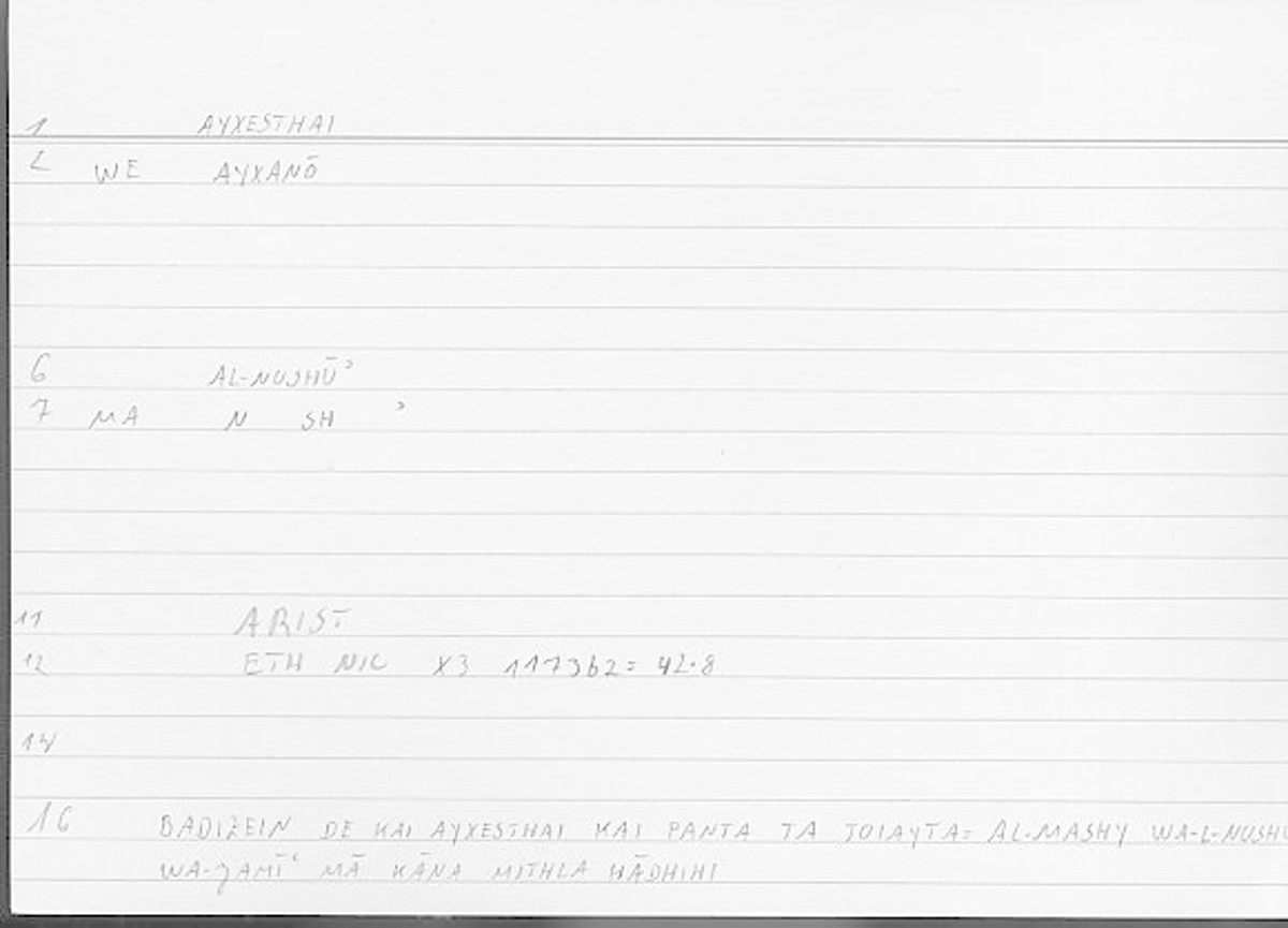 Filecard Arist.Eth-Nic.12055
