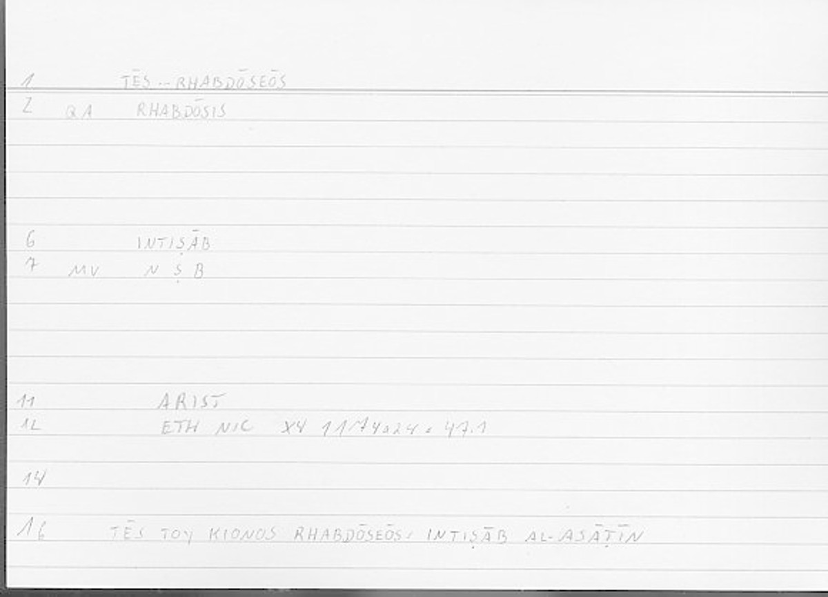 Filecard Arist.Eth-Nic.12057