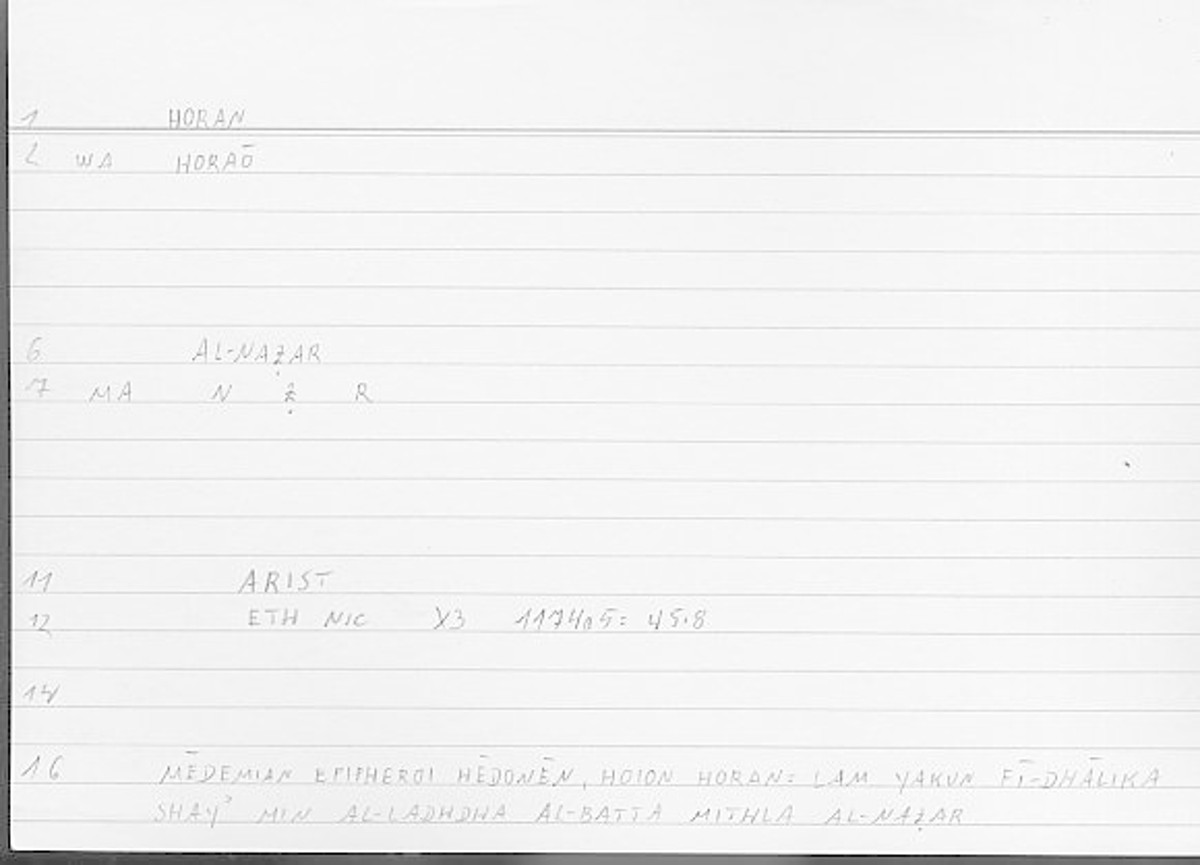 Filecard Arist.Eth-Nic.12063