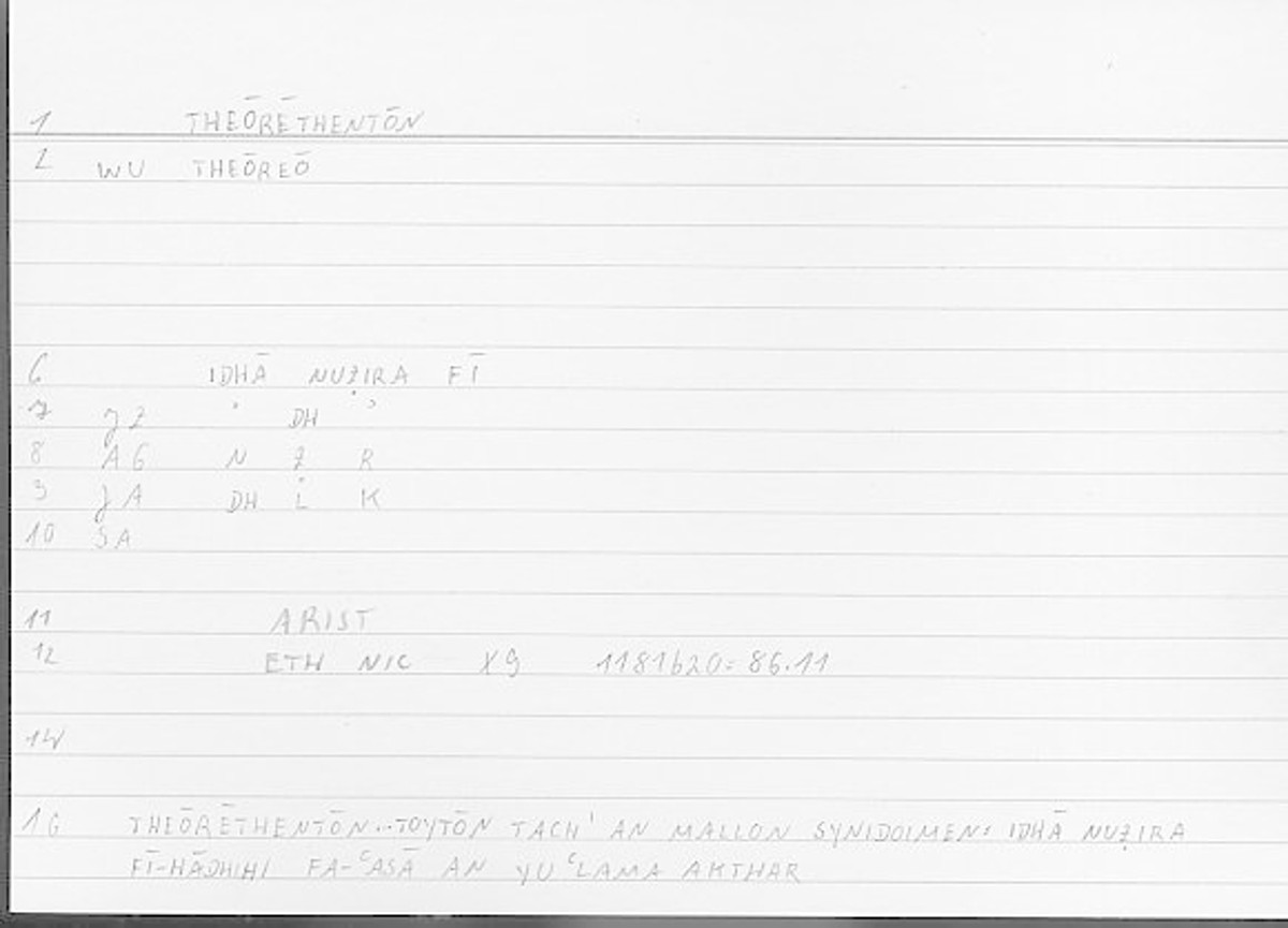 Filecard Arist.Eth-Nic.12067