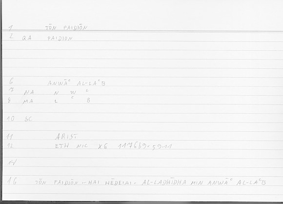 Filecard Arist.Eth-Nic.12082