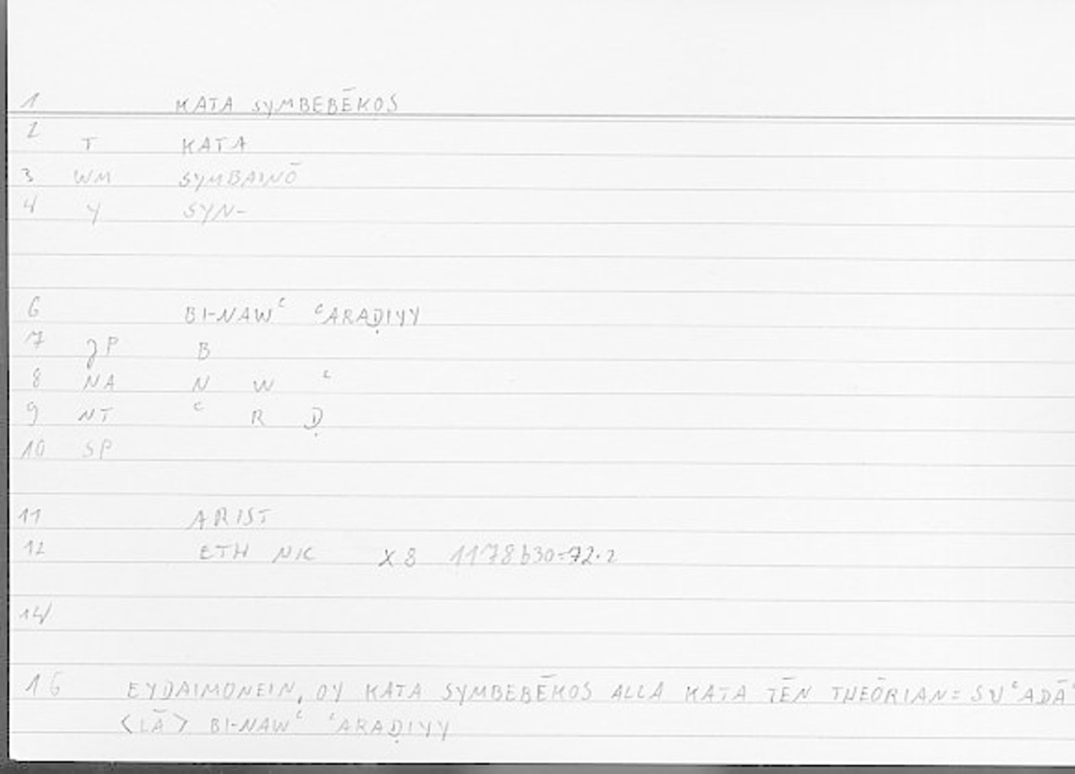 Filecard Arist.Eth-Nic.12090