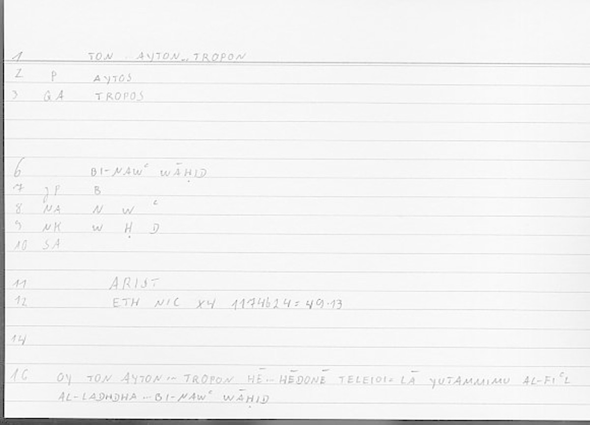 Filecard Arist.Eth-Nic.12101