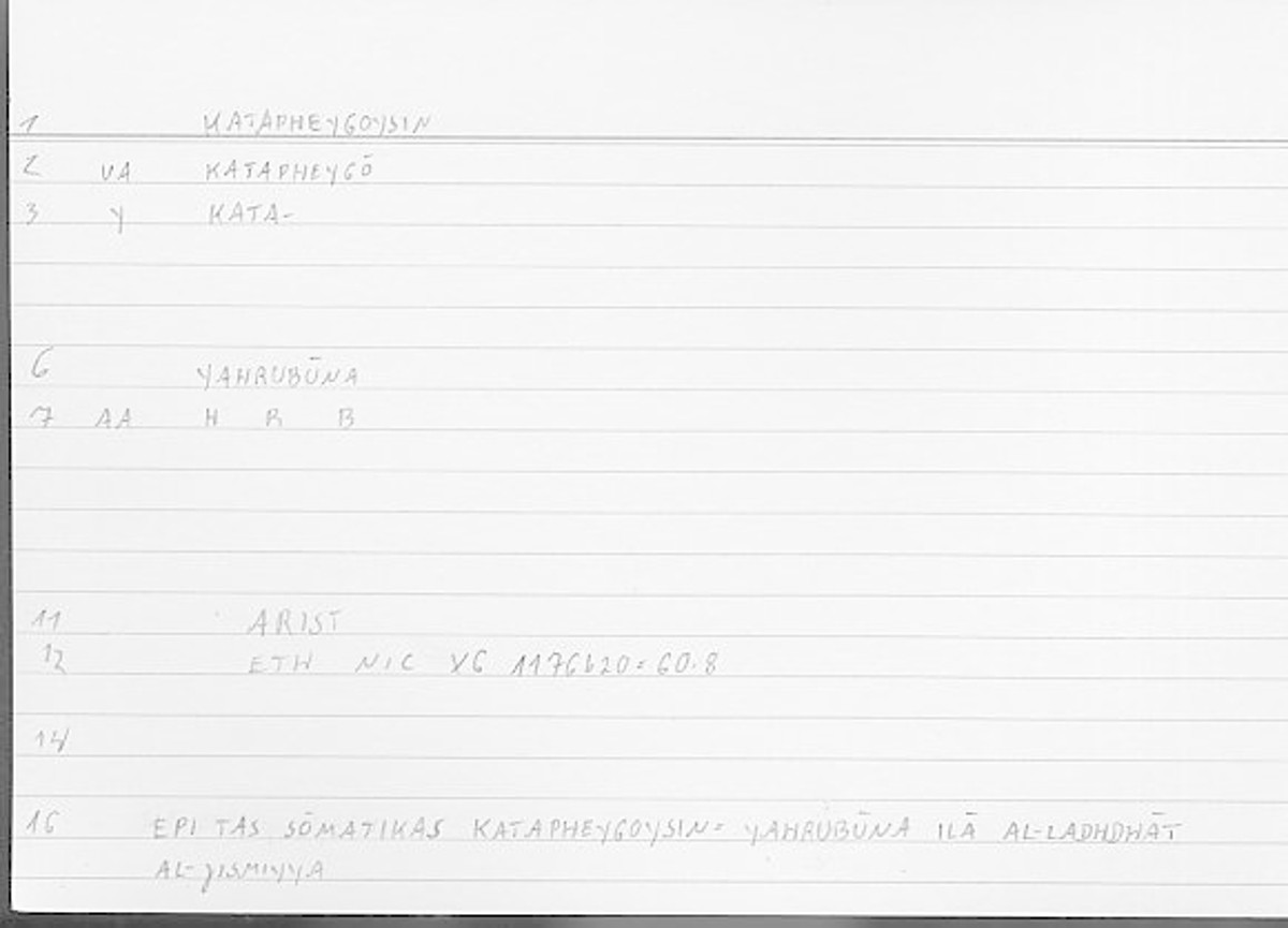 Filecard Arist.Eth-Nic.12110